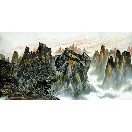 Chinese Landscape Painting - CNAG007149