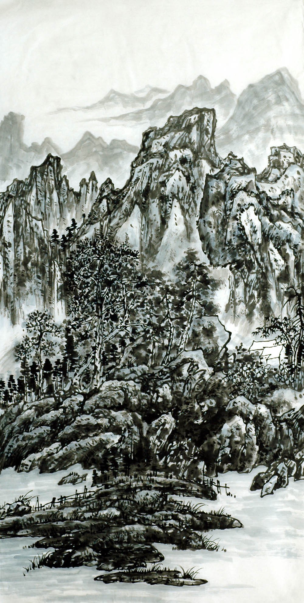 Chinese Landscape Painting - CNAG007150