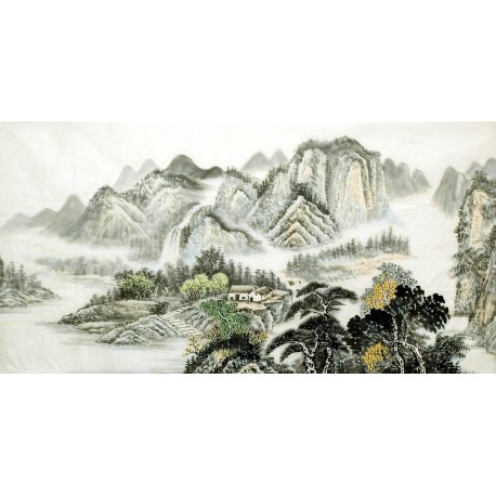 Chinese Landscape Painting - CNAG007153
