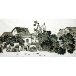 Chinese Landscape Painting - CNAG007154
