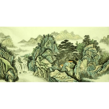 Chinese Landscape Painting - CNAG007155