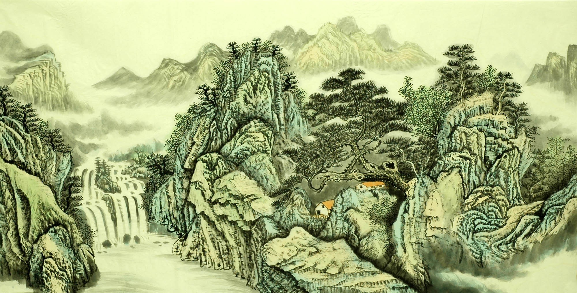 Chinese Landscape Painting - CNAG007155