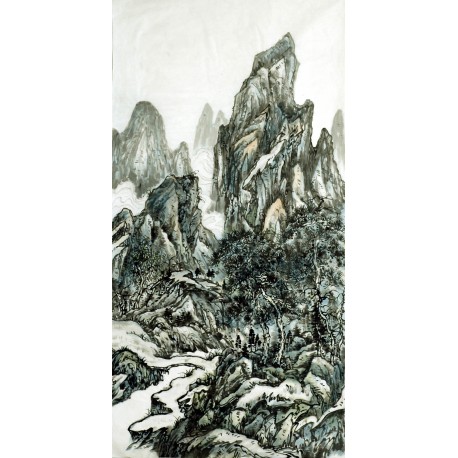 Chinese Landscape Painting - CNAG007158