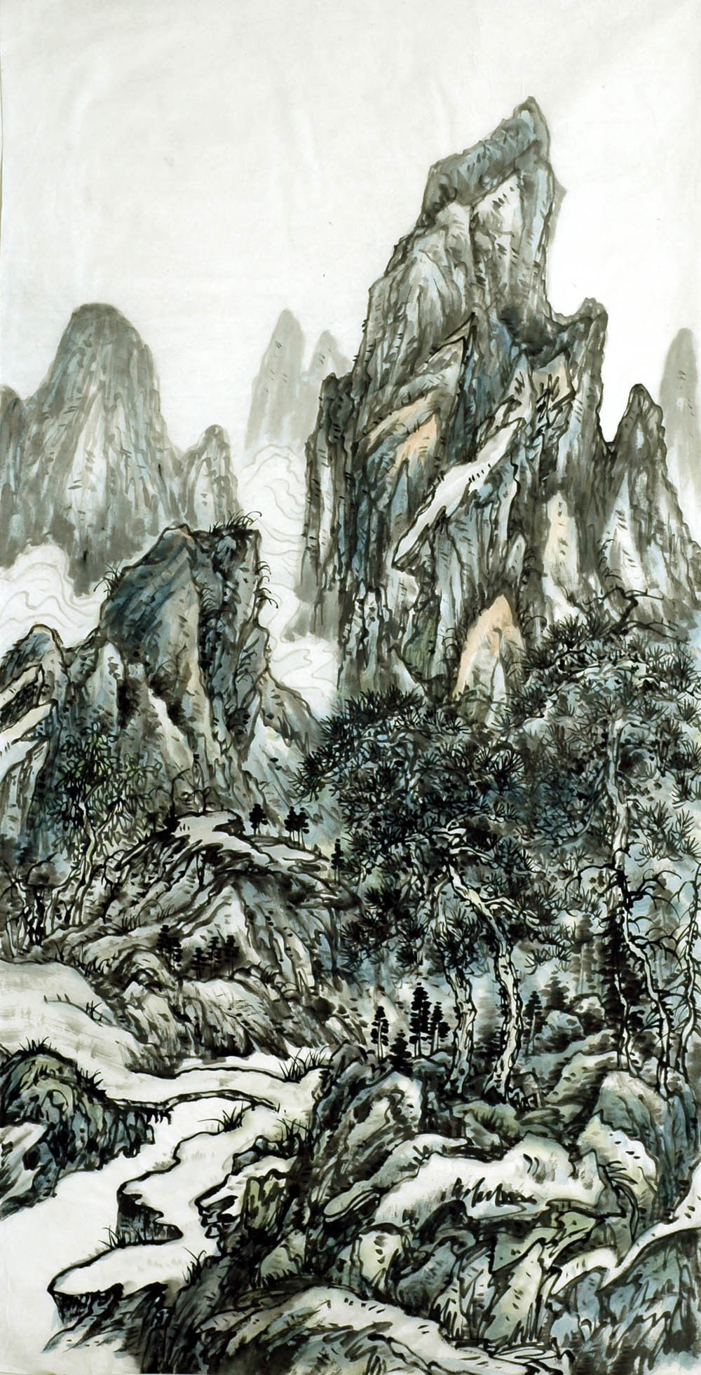 Chinese Landscape Painting - CNAG007158