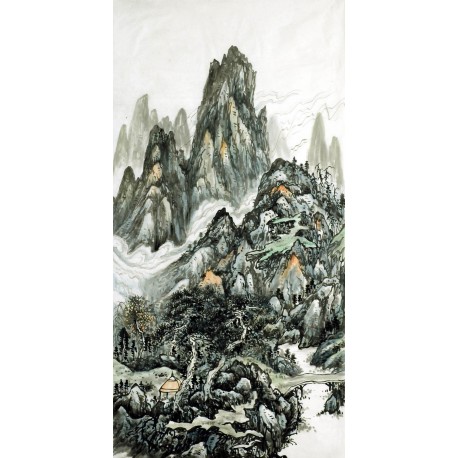 Chinese Landscape Painting - CNAG007159