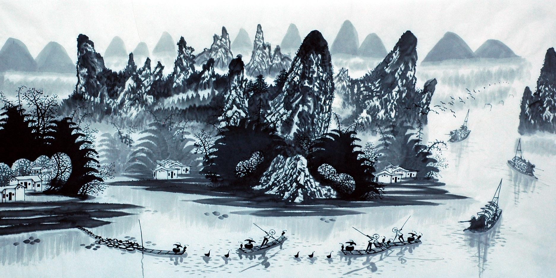 Chinese Cursive Scripts Painting - CNAG007188