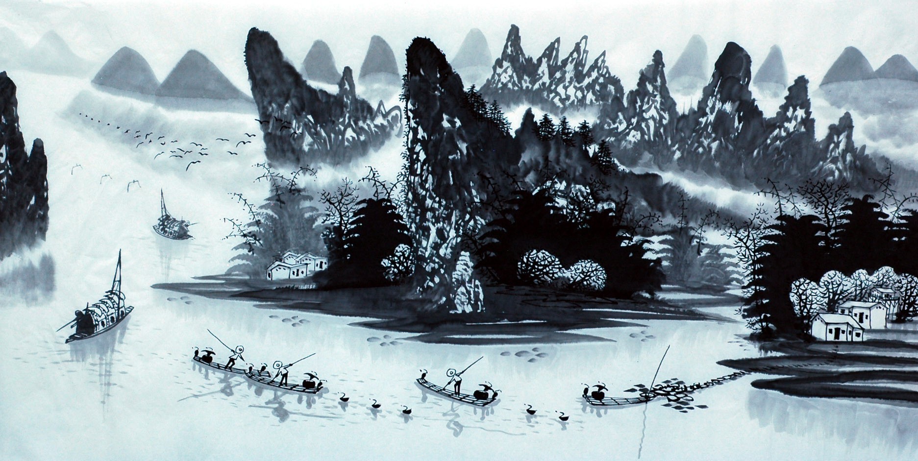 Chinese Cursive Scripts Painting - CNAG007189