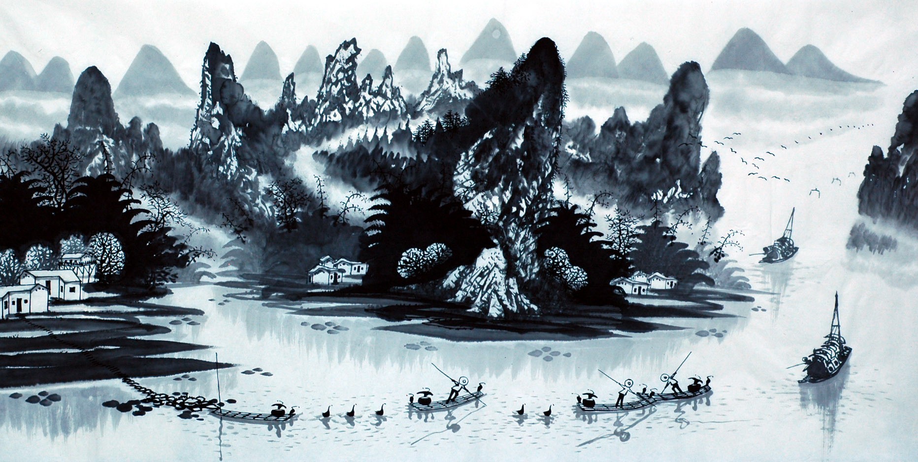 Chinese Cursive Scripts Painting - CNAG007190