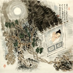 Chinese Cursive Scripts Painting - CNAG007258