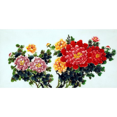 Chinese Peony Painting - CNAG007284