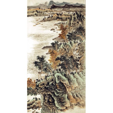 Chinese Landscape Painting - CNAG007304