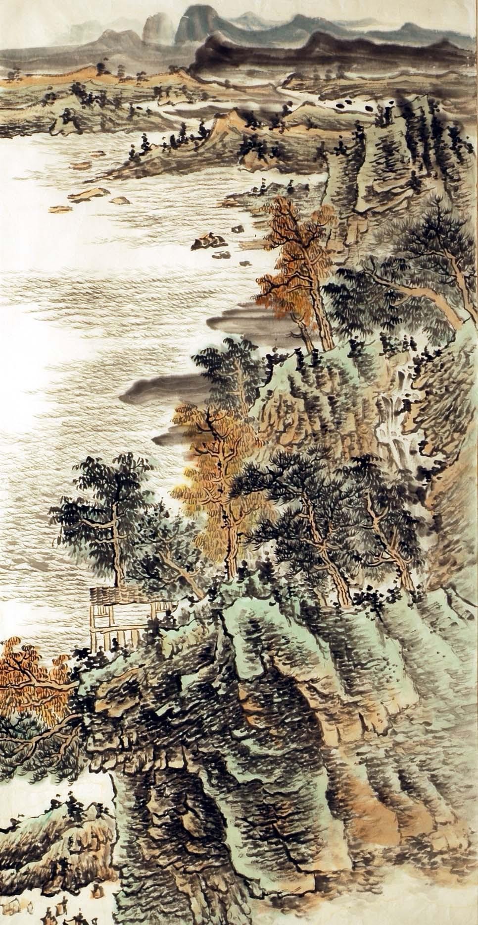 Chinese Landscape Painting - CNAG007304