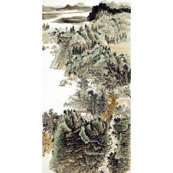 Chinese Landscape Painting - CNAG007305