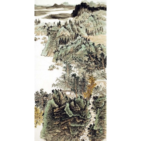 Chinese Landscape Painting - CNAG007305