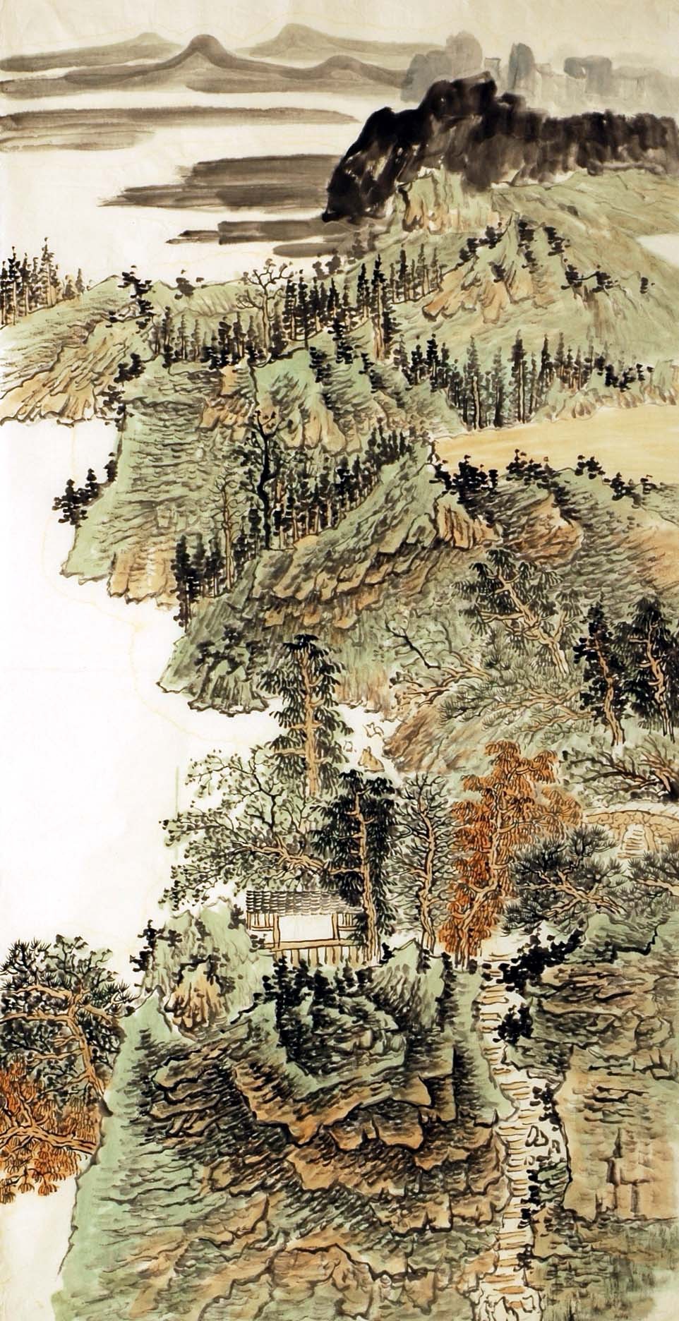 Chinese Landscape Painting - CNAG007307