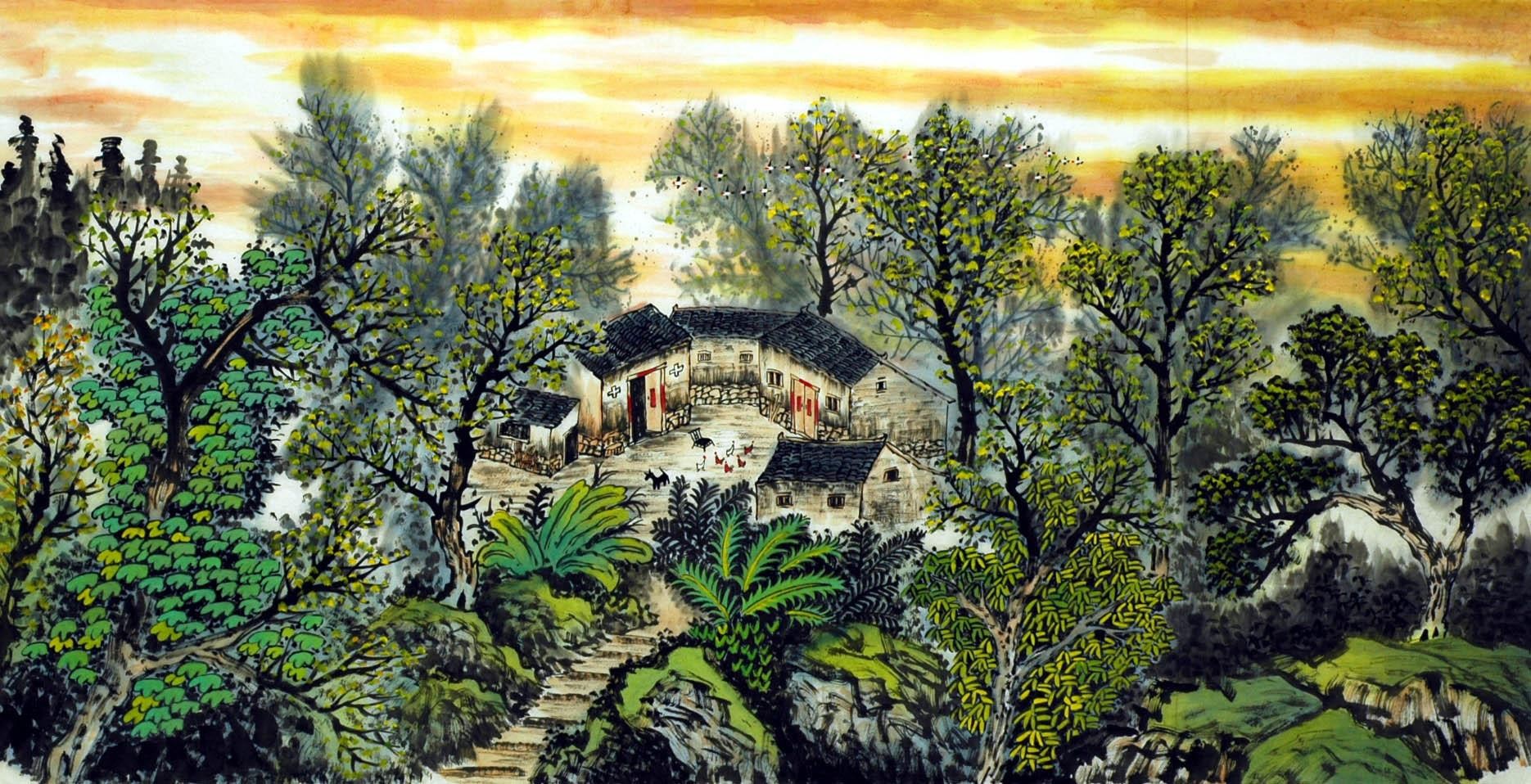 Chinese Landscape Painting - CNAG007310