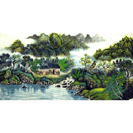 Chinese Landscape Painting - CNAG007312
