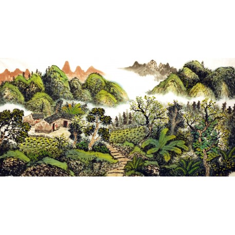 Chinese Landscape Painting - CNAG007313