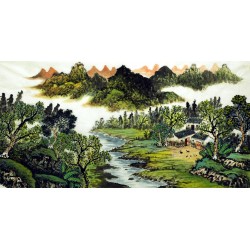 Chinese Landscape Painting - CNAG007315