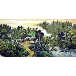 Chinese Landscape Painting - CNAG007316