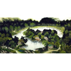 Chinese Landscape Painting - CNAG007317