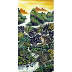 Chinese Landscape Painting - CNAG007318