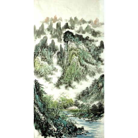 Chinese Landscape Painting - CNAG007319