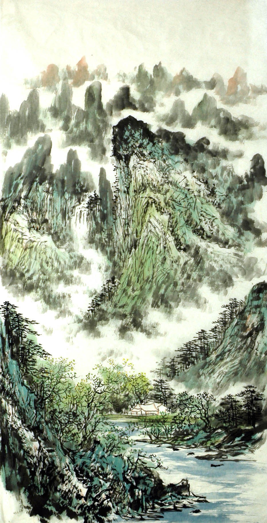 Chinese Landscape Painting - CNAG007319