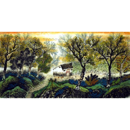 Chinese Landscape Painting - CNAG007320