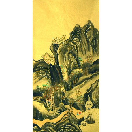 Chinese Landscape Painting - CNAG007322