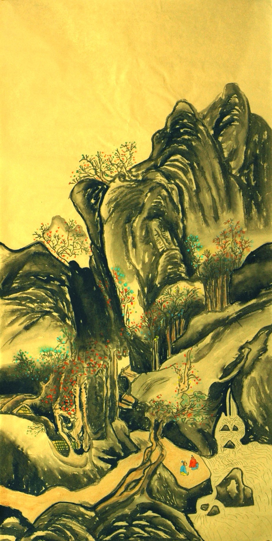 Chinese Landscape Painting - CNAG007322