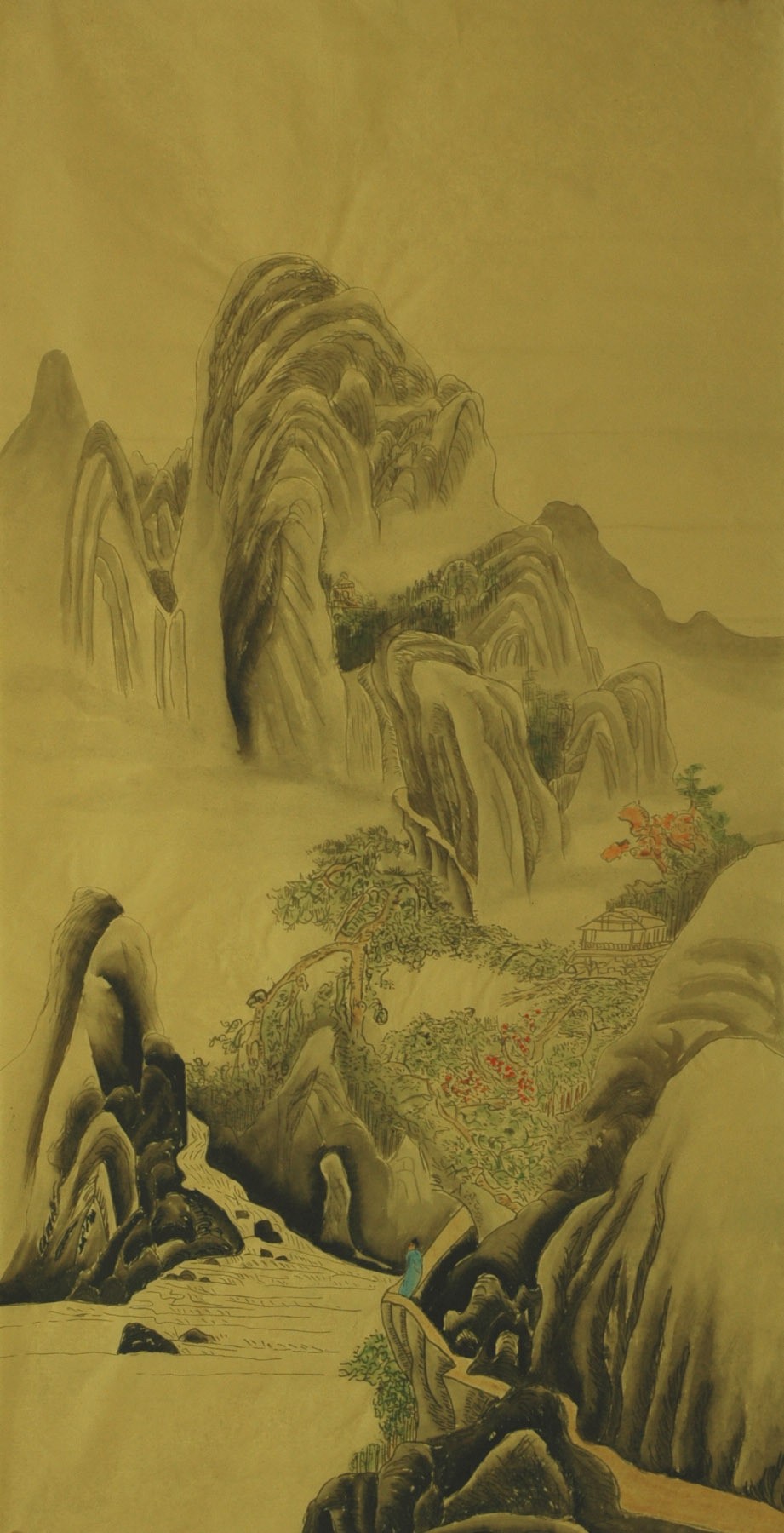 Chinese Landscape Painting - CNAG007323