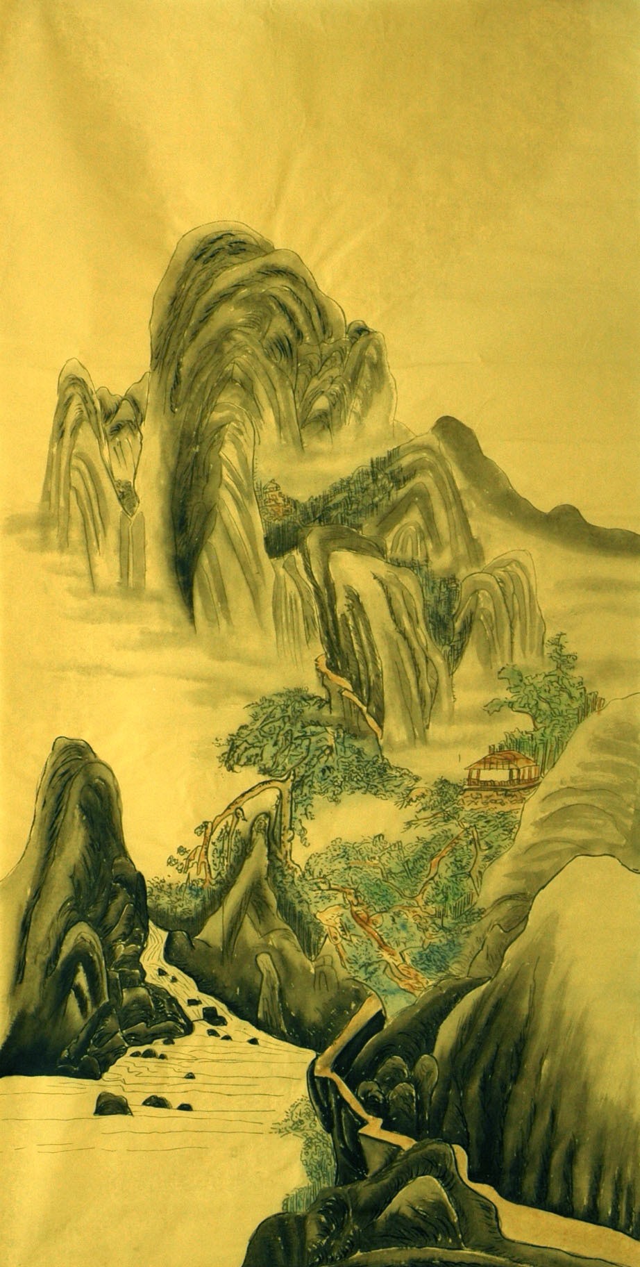 Chinese Landscape Painting - CNAG007324