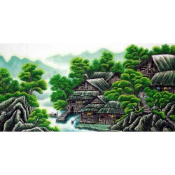 Chinese Landscape Painting - CNAG007325