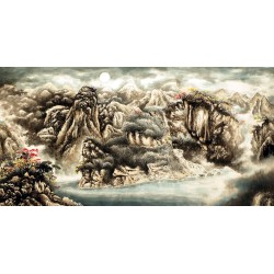 Chinese Landscape Painting - CNAG007328