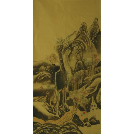 Chinese Landscape Painting - CNAG007329