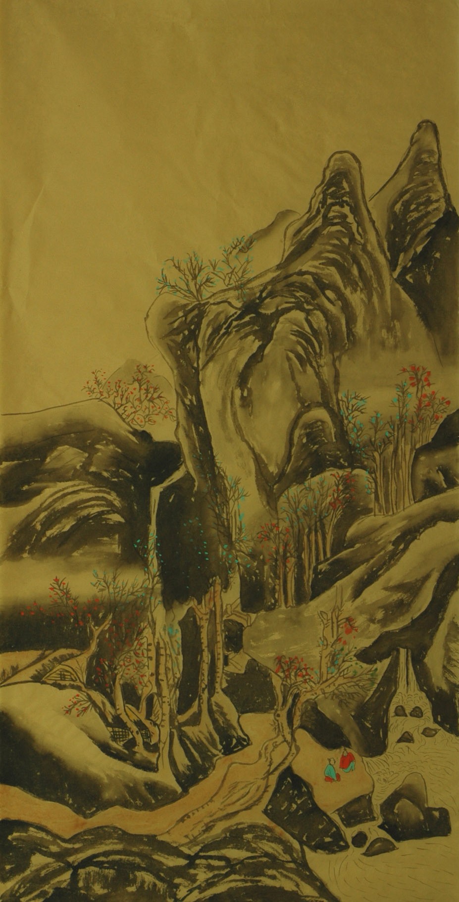 Chinese Landscape Painting - CNAG007329