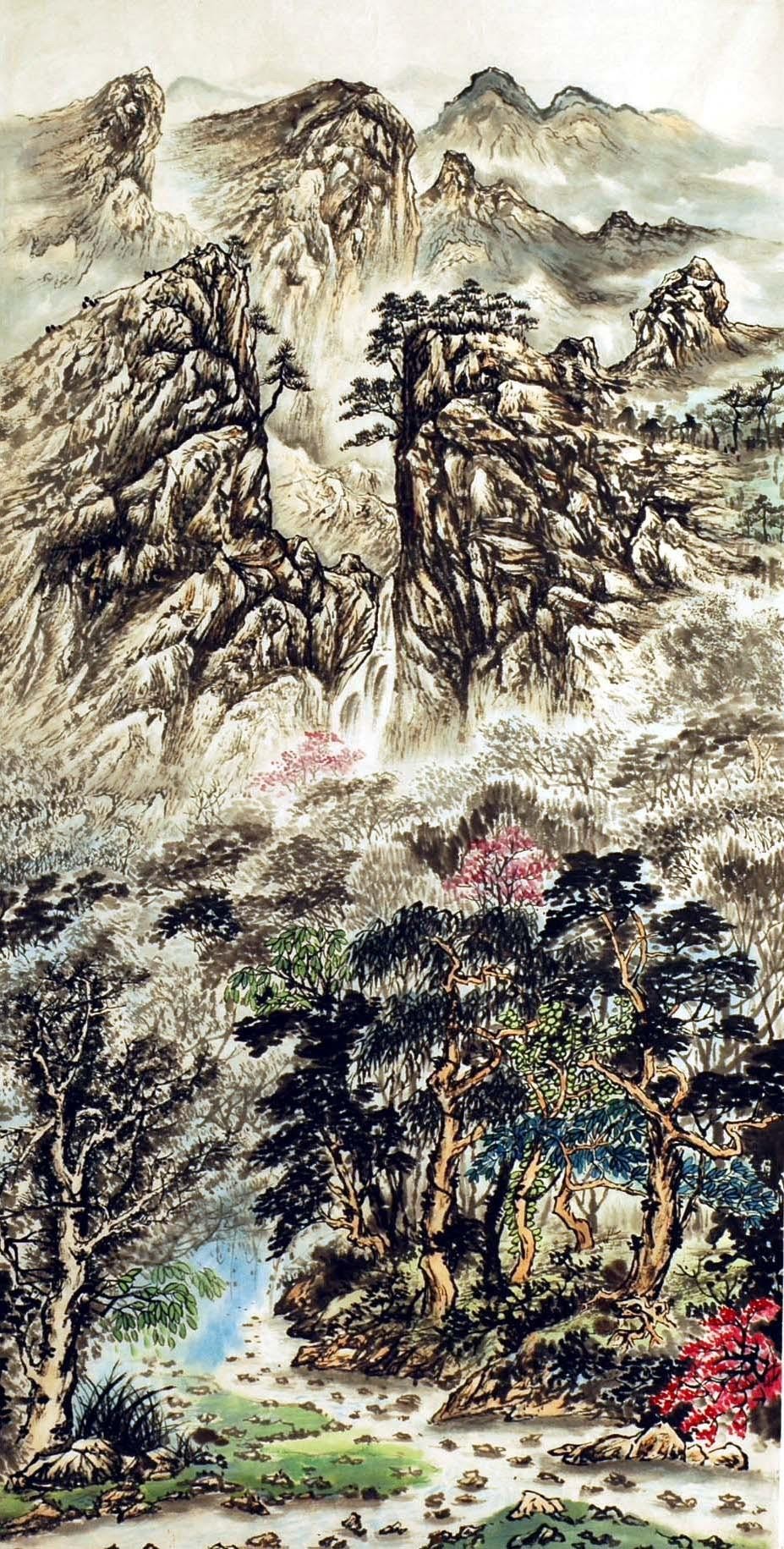 Chinese Landscape Painting - CNAG007332