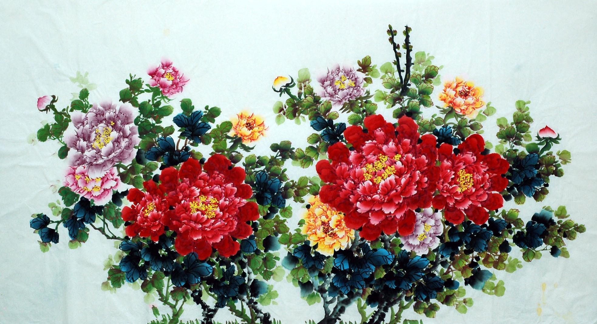 Chinese Peony Painting - CNAG007334