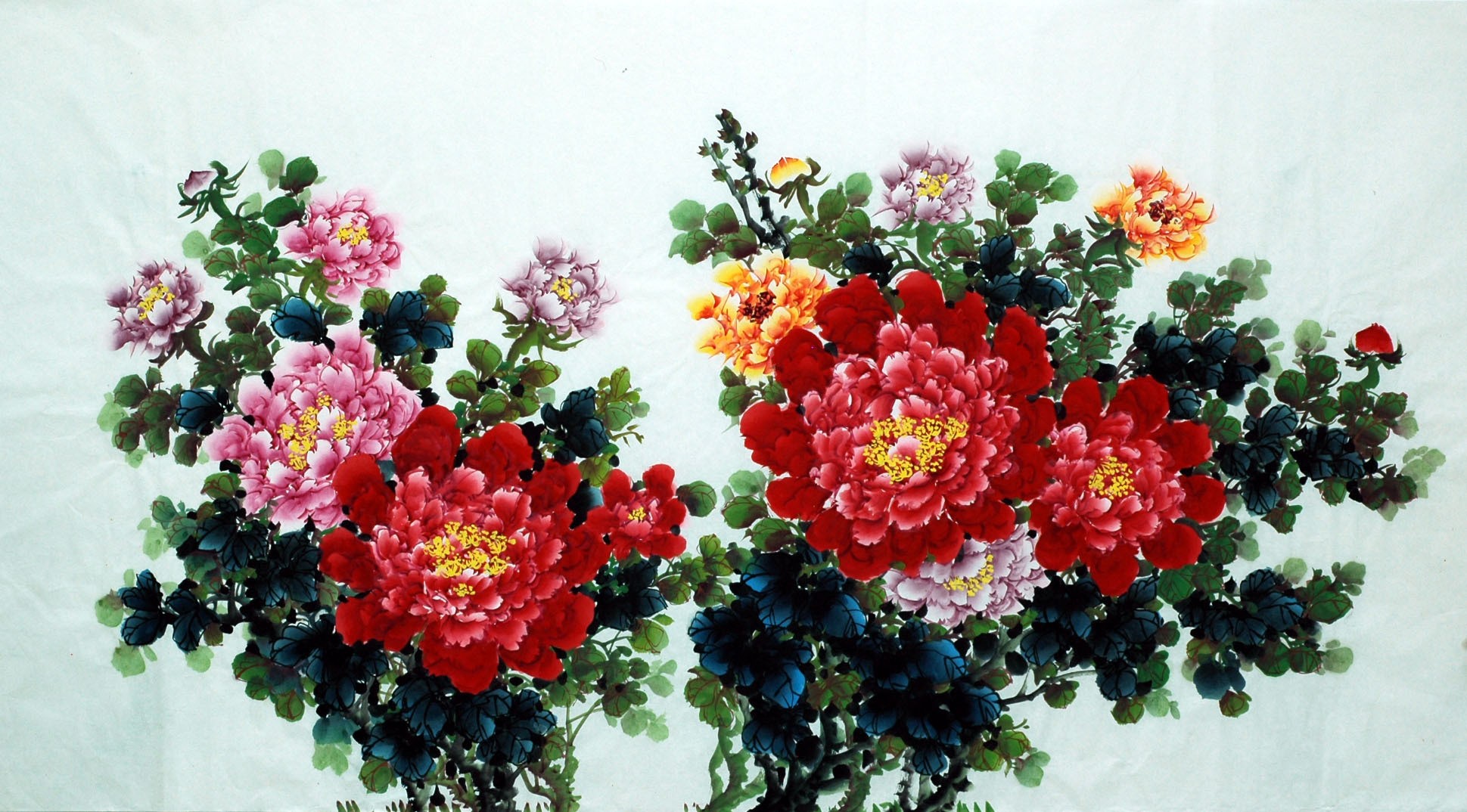 Chinese Peony Painting - CNAG007337