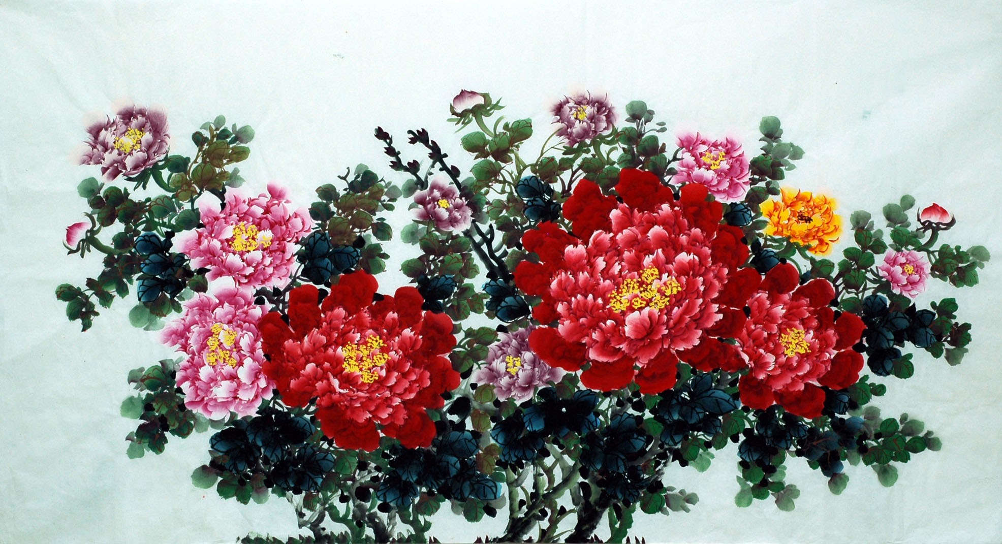 Chinese Peony Painting - CNAG007342