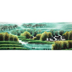 Chinese Landscape Painting - CNAG007387