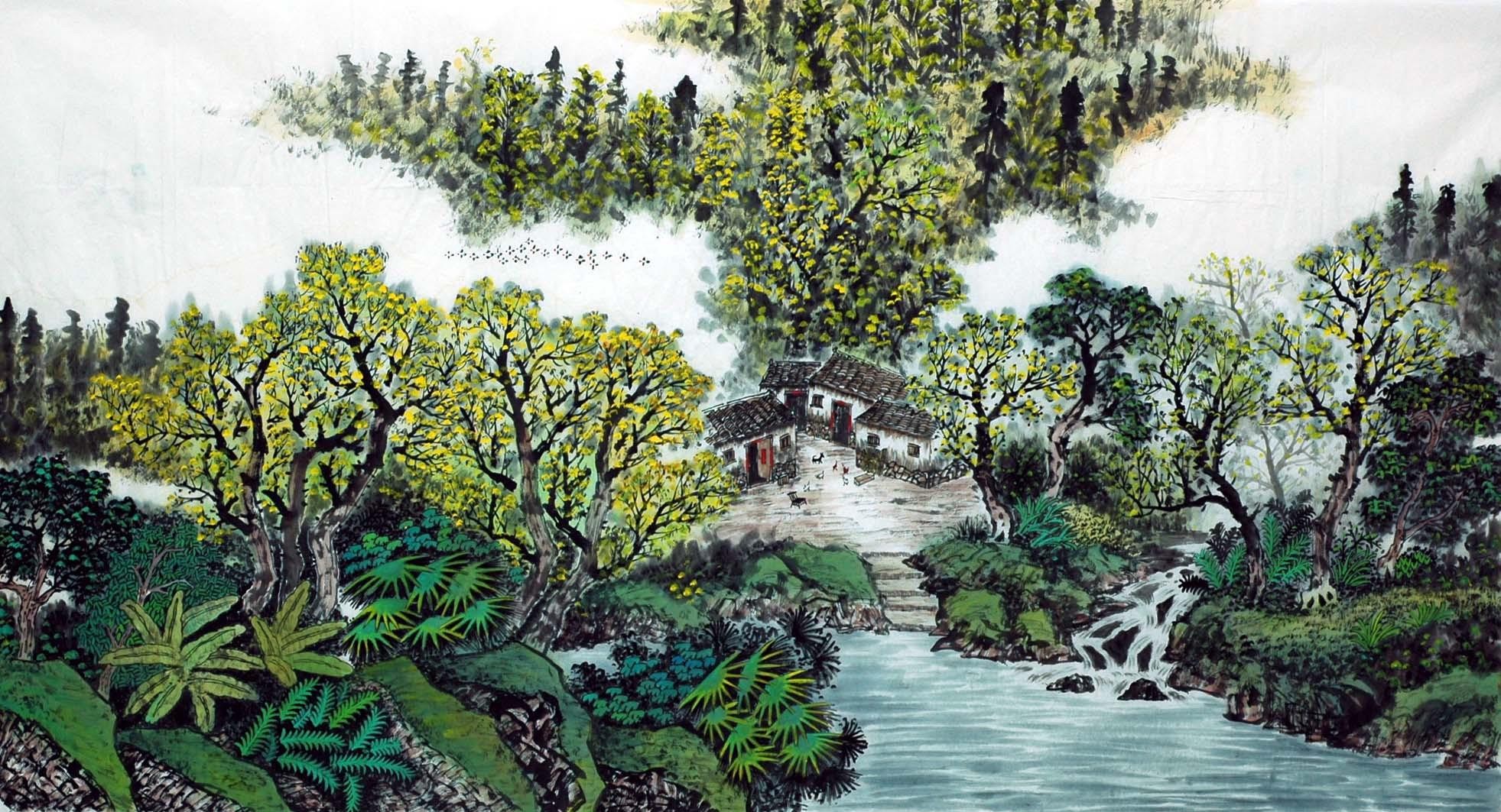 Chinese Landscape Painting - CNAG007392