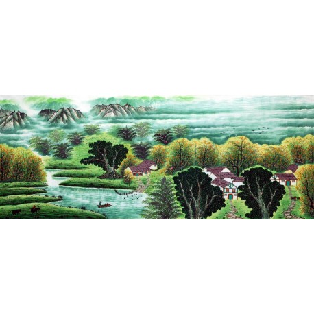 Chinese Landscape Painting - CNAG007408