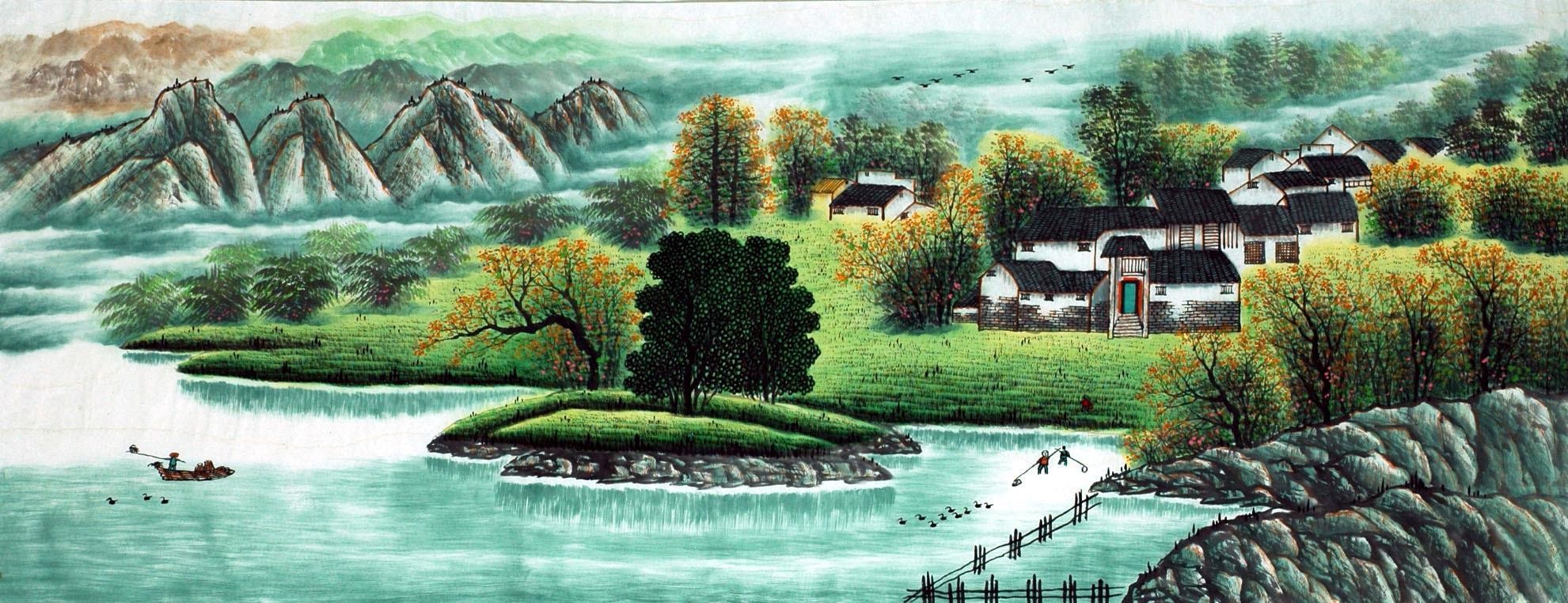 Chinese Landscape Painting - CNAG007410