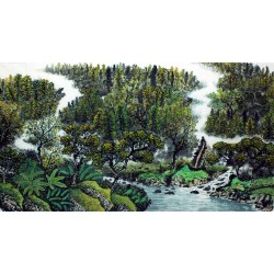 Chinese Landscape Painting - CNAG007413