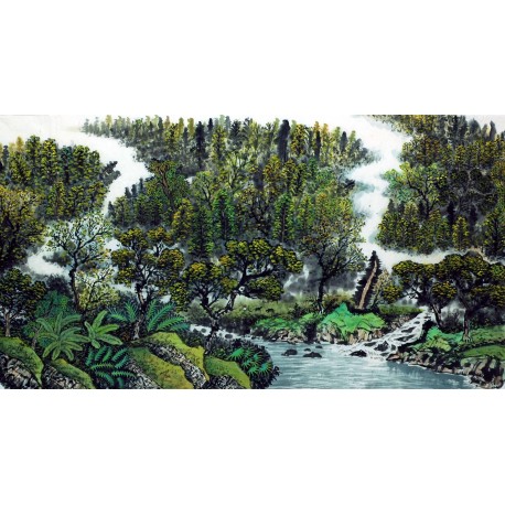 Chinese Landscape Painting - CNAG007413