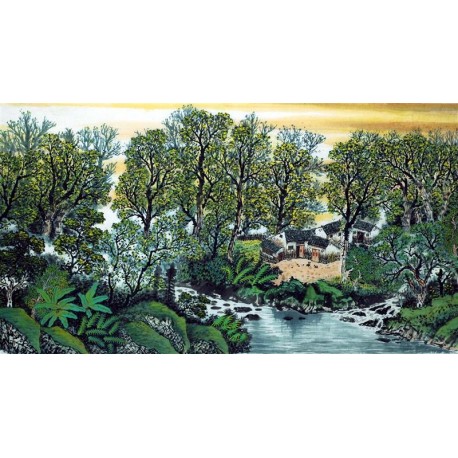 Chinese Landscape Painting - CNAG007414