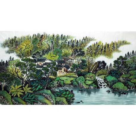 Chinese Landscape Painting - CNAG007415