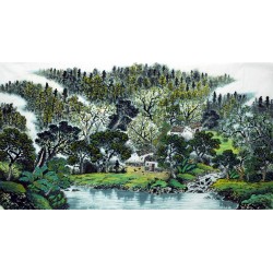 Chinese Landscape Painting - CNAG007416